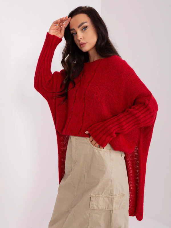 Jumper TW SW BI 559.45 tmavě červená jedna velikost