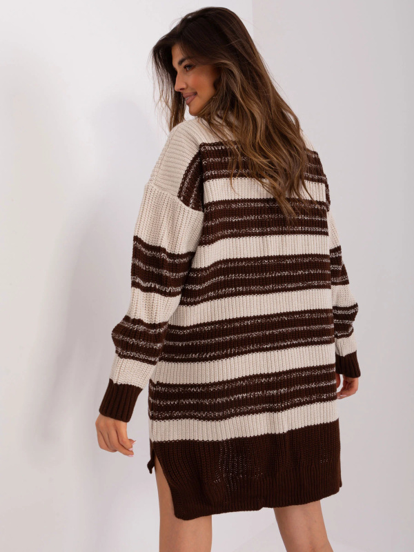 BA SK 8007 šaty.42P tmavě hnědá jedna velikost