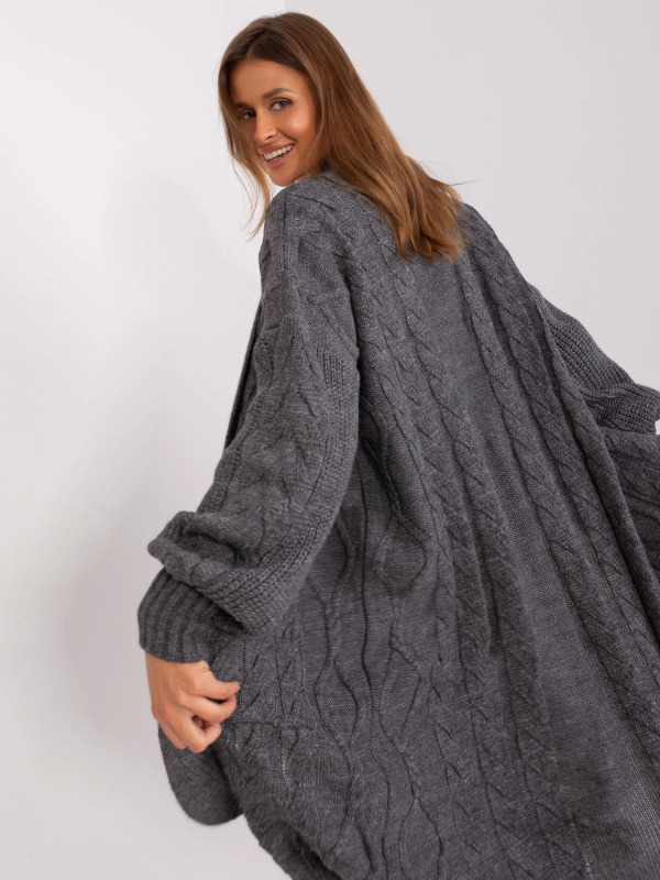 Cardigan BA SW 8032 1.06P tmavě šedý jedna velikost
