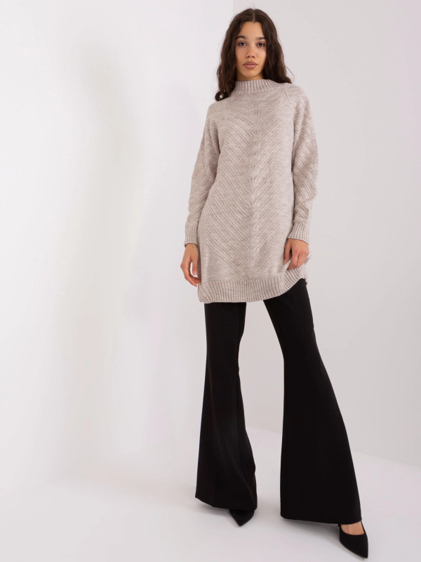 BA SW 8013 jumper.14P béžová jedna velikost