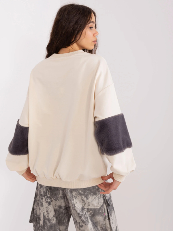 FA BL 8903 mikina.26 světle béžová jedna velikost