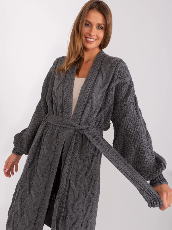 Cardigan BA SW 8020 1.36P tmavě šedá jedna velikost