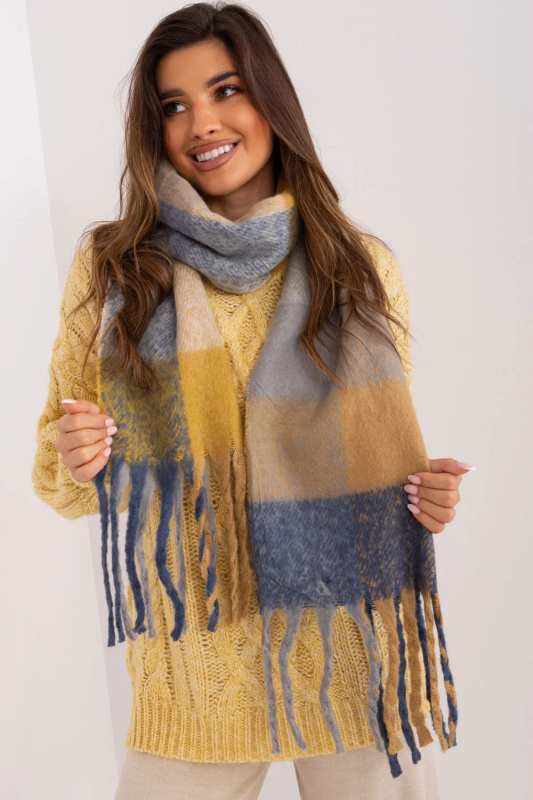 Wool Fashion Italia Šála -AT-SZ-2311501.32 Barva: Žlutá, Velikost: UNI
