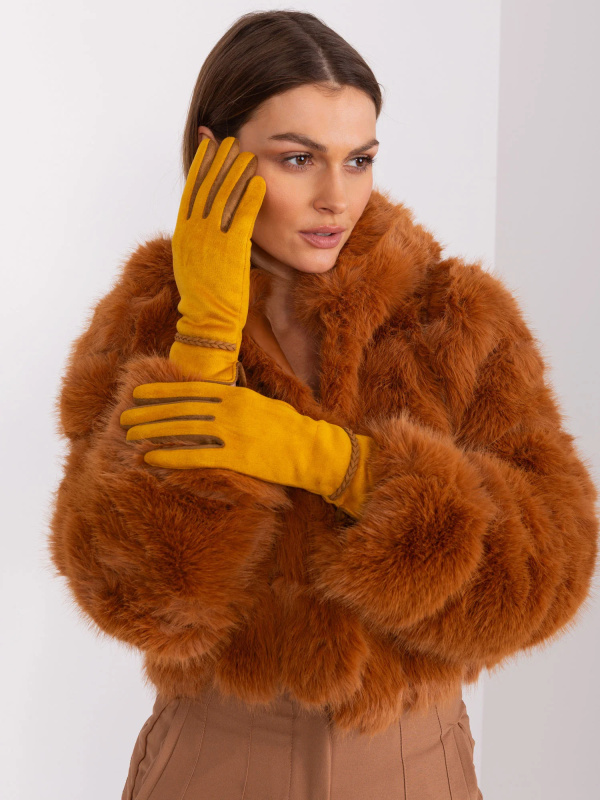 Rukavice AT RK 238601.78 tmavě žlutá S/M