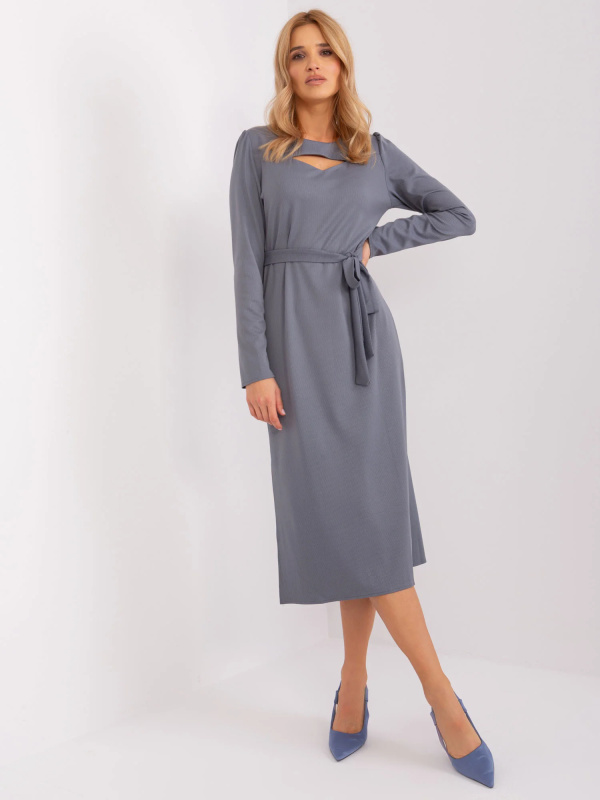 LK SK 509447 šaty.75P grafit L/XL