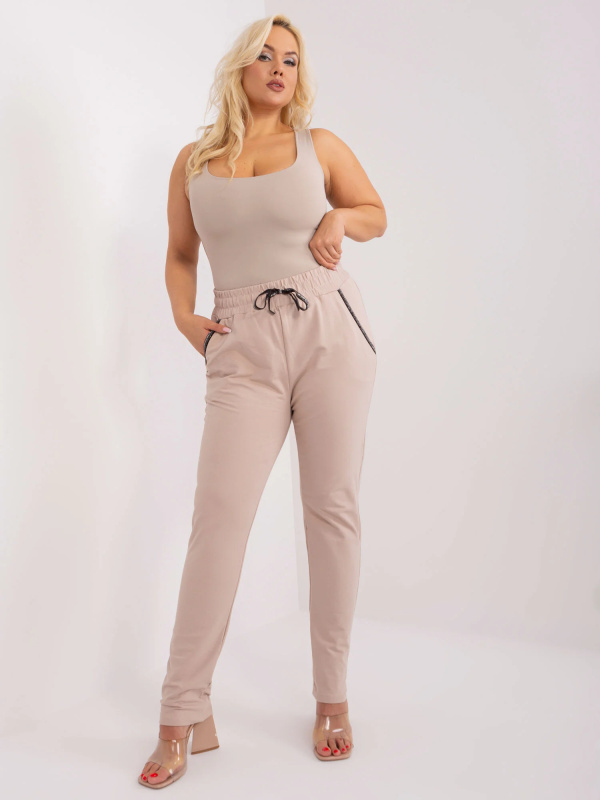 Tepláky RV DR 4765.52 béžová 3XL