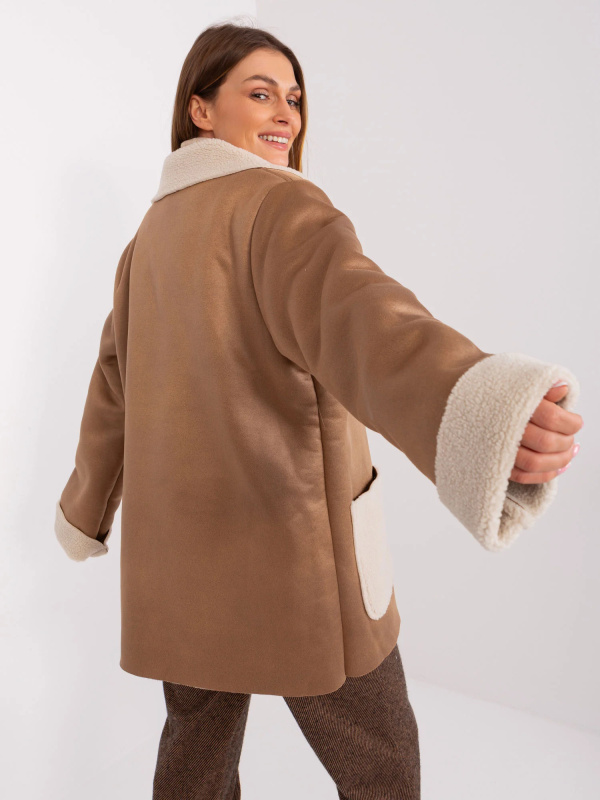 LAKERTA Bunda -LK-KR-509454-1.96P Barva: Béžová, Velikost: L/XL