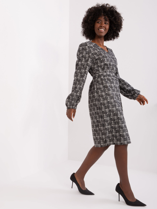 Šaty LK SK 509474 2.55P šedá černá S/M