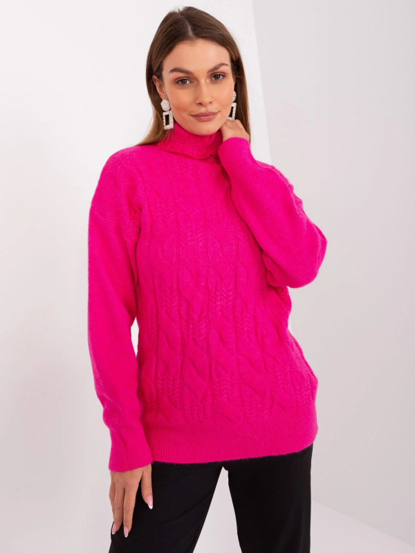 Sweter AT SW 23401.97P fuksjowy jedna velikost