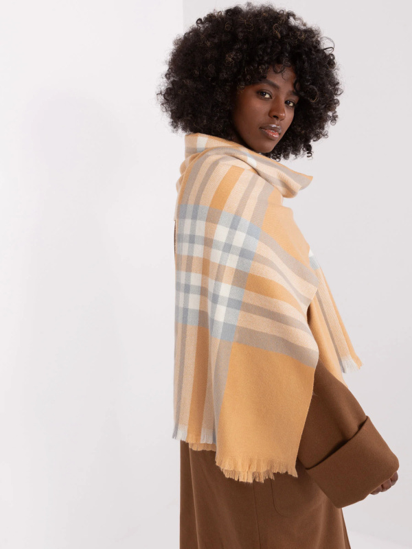 Wool Fashion Italia Šála -AT-SZ-23125-1.26 Barva: Béžová, Velikost: UNI