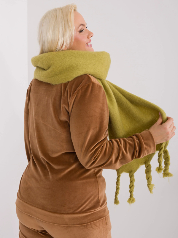 Wool Fashion Italia Šála -AT-SZ-2313502.63P Barva: Zelená, Velikost: UNI