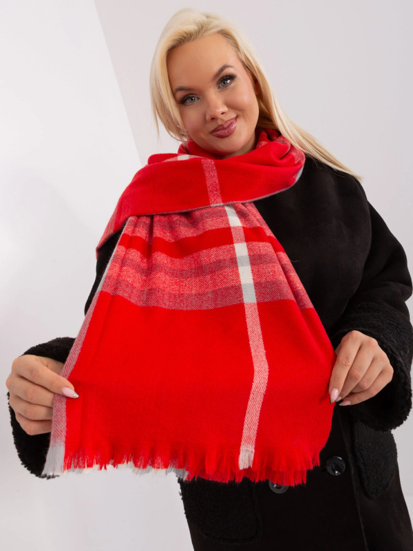 Wool Fashion Italia Šála -AT-SZ-23125-1.26 Barva: Červená, Velikost: UNI