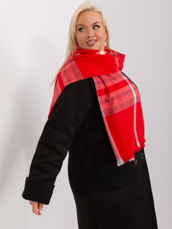 Wool Fashion Italia Šála -AT-SZ-23125-1.26 Barva: Červená, Velikost: UNI