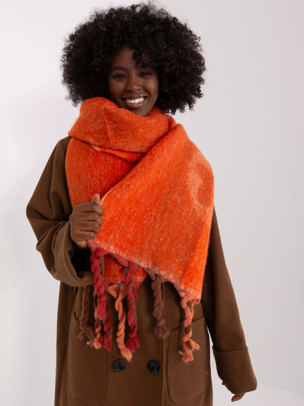 Wool Fashion Italia Šála AT-SZ-2316.79 Barva: Oranžová, Velikost: UNI