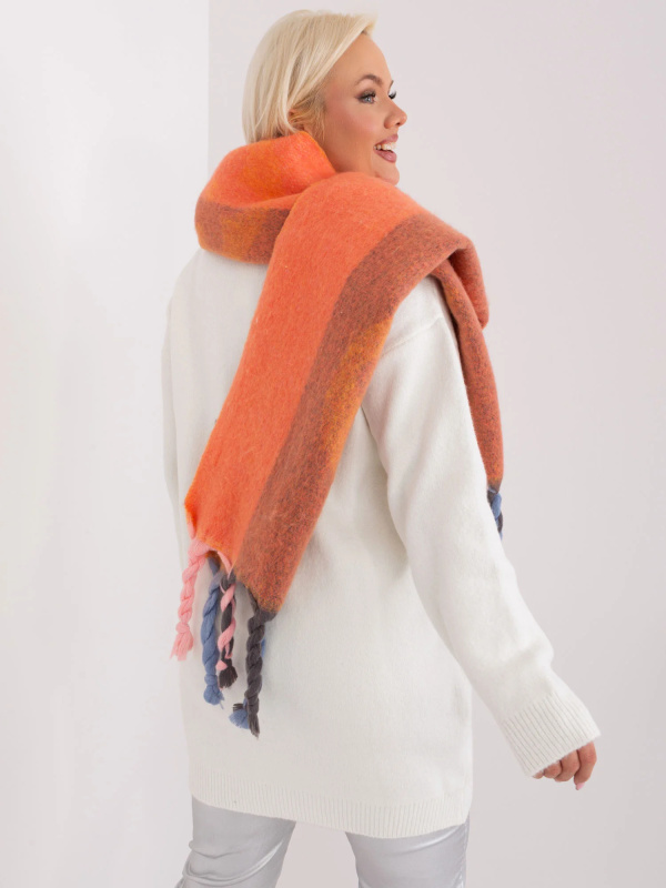 Wool Fashion Italia Šála -AT-SZ-2316.01P Barva: Oranžová, Velikost: UNI