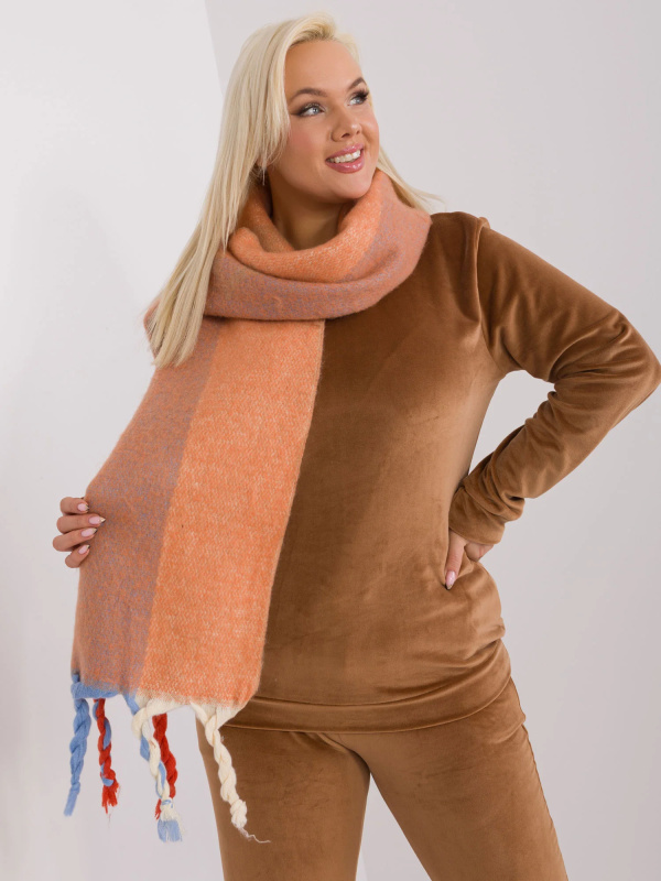 Wool Fashion Italia Šála AT-SZ-2316.31P Barva: Oranžová, Velikost: UNI