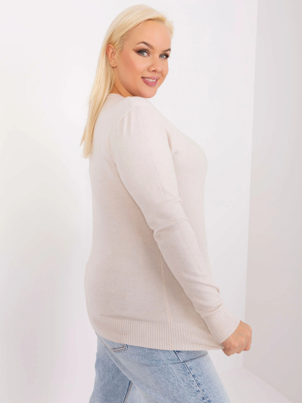 PM SW PM 3007+1 jumper.18 světle béžová XL/XXL