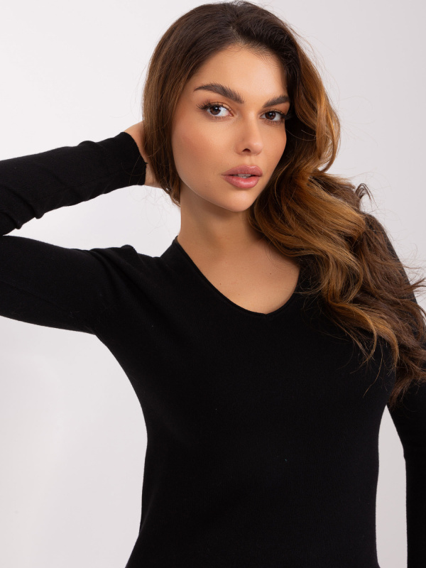 BLUOLTRE Svetr-PM-SW-WB92918B.57 Barva: Černá, Velikost: M/L