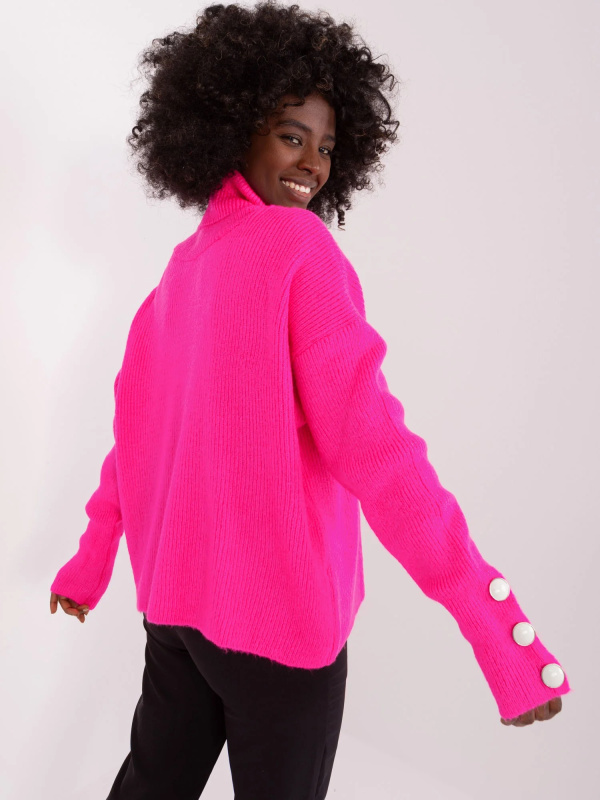 Jumper BA SW 015.01P fluo růžová jedna velikost