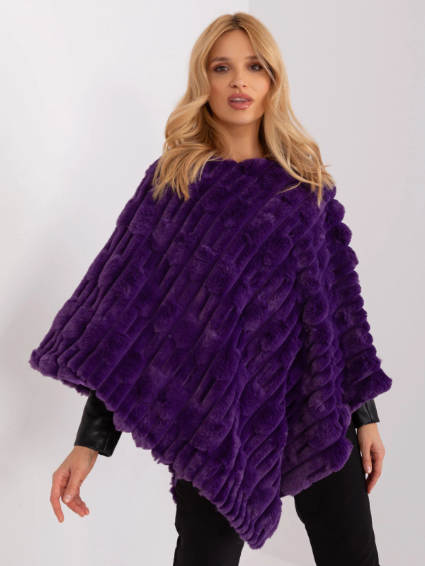 Poncho AT PN 2347.68 tmavě fialová jedna velikost