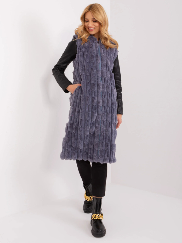 Wool Fashion Italia Vesta -AT-KZ-2368-1.57 Barva: Šedá, Velikost: S/M