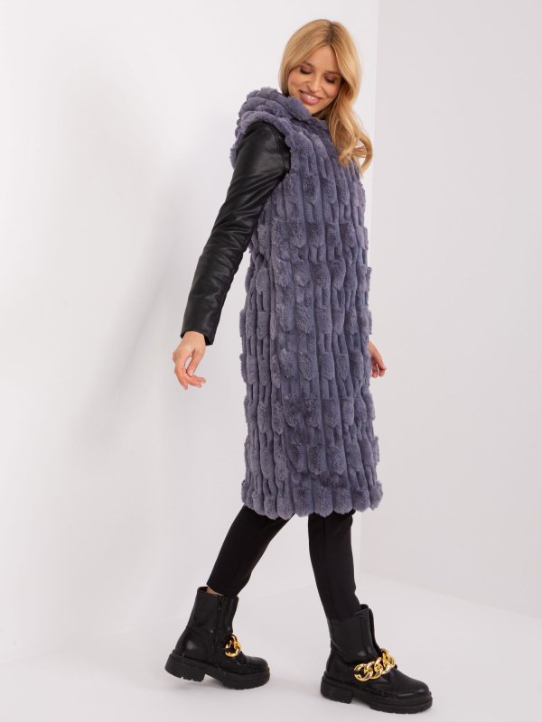 Wool Fashion Italia Vesta -AT-KZ-2368-1.57 Barva: Šedá, Velikost: L/XL
