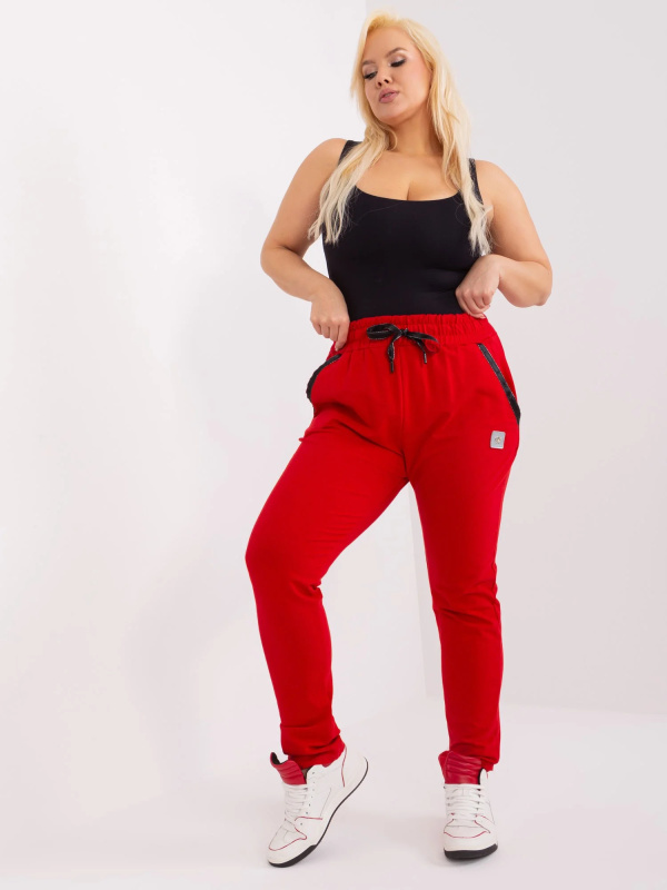 Tepláky RV DR 6736.58 červená 2XL