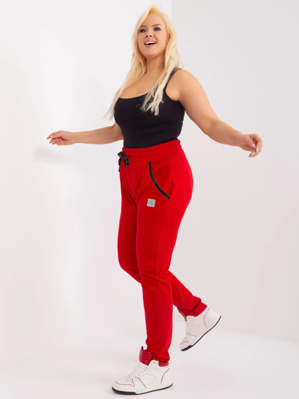 Tepláky RV DR 6736.58 červená 3XL