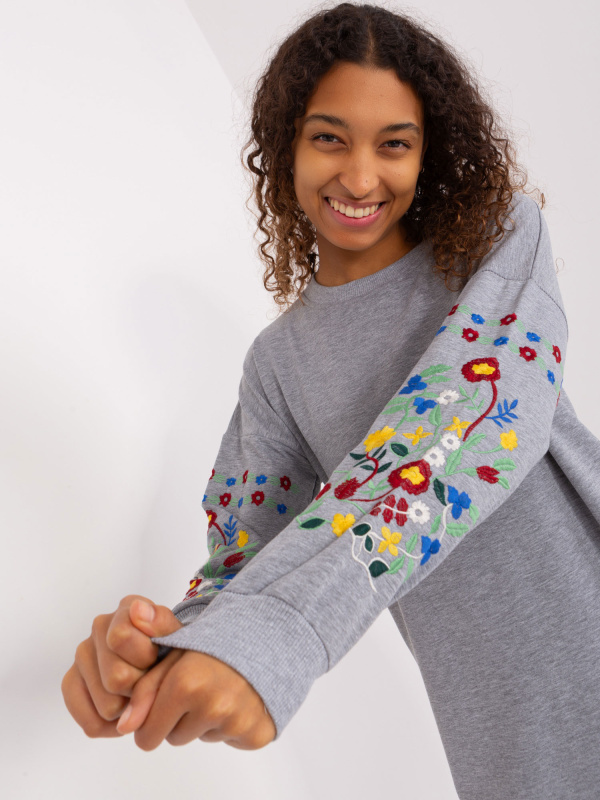 RV SK 8979 šaty.94P šedá S/M