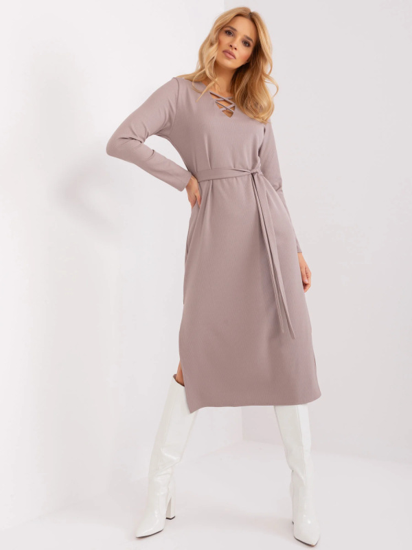 LK SK 509455 šaty.96 tmavě lila S/M
