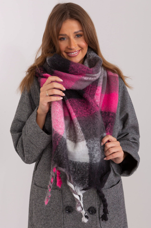 Wool Fashion Italia Šála -AT-SZ-2313501.97 Barva: Černá, Velikost: UNI