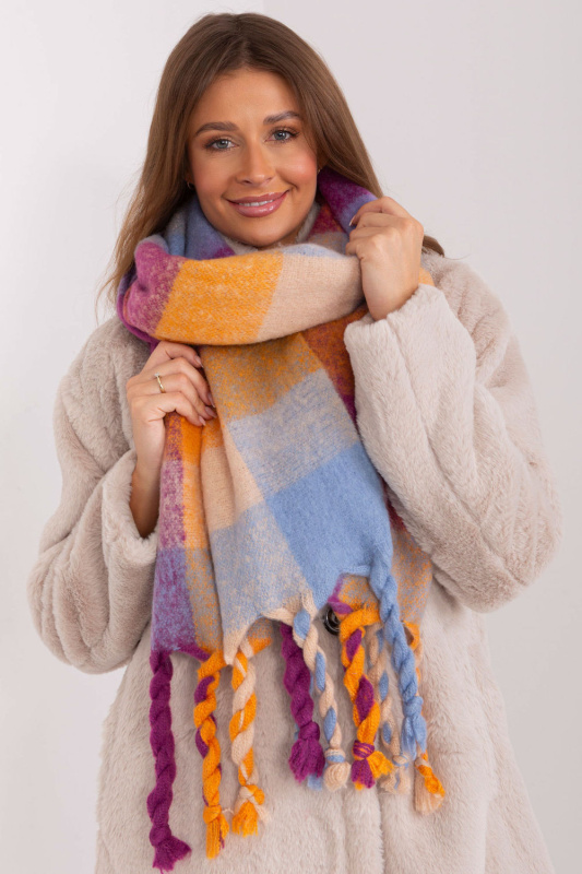 Wool Fashion Italia Šála -AT-SZ-2313501.97 Barva: Fialová, Velikost: UNI
