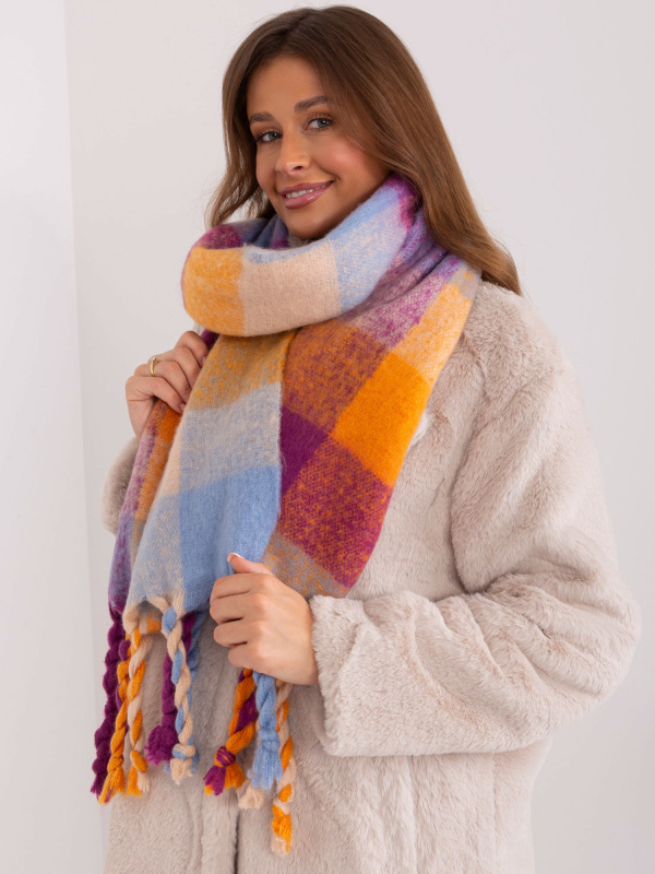 Wool Fashion Italia Šála -AT-SZ-2313501.97 Barva: Fialová, Velikost: UNI