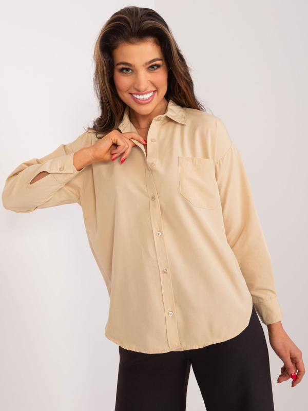 Košile BA-KS-0286.99 LYKOSS Barva: Béžová, Velikost: M
