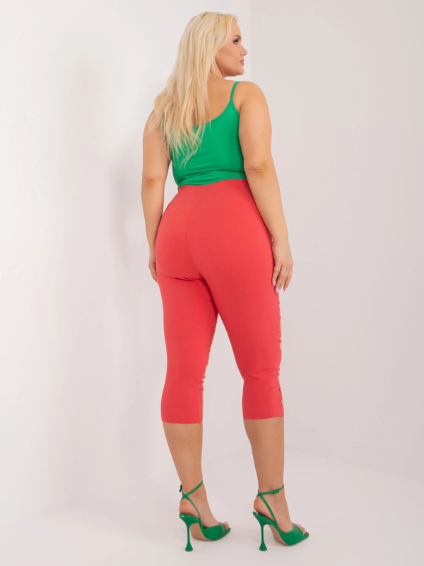 Kalhoty Plus Size AT-SP-73019.37 New Fashion Barva: Červená, Velikost: 54