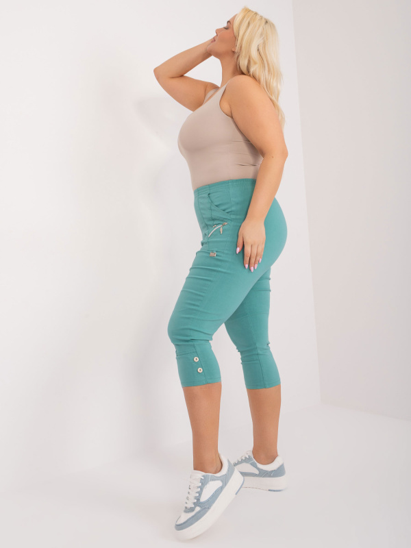 Kalhoty Plus Size AT-SP-73019.39 New Fashion Barva: Zelená, Velikost: 42