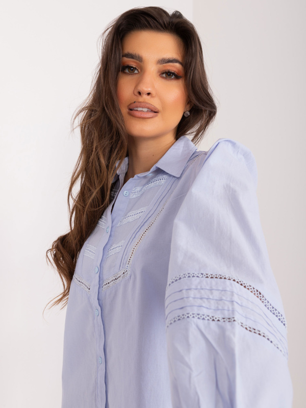 Halenka BP-KS-1146.60 BY POMMES LIFE Barva: Bílá, Velikost: XL