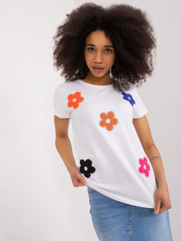 BASIC FEEL GOOD Dámské triko -RV-BZ-9622.20X Barva: Bílá, Velikost: L/XL