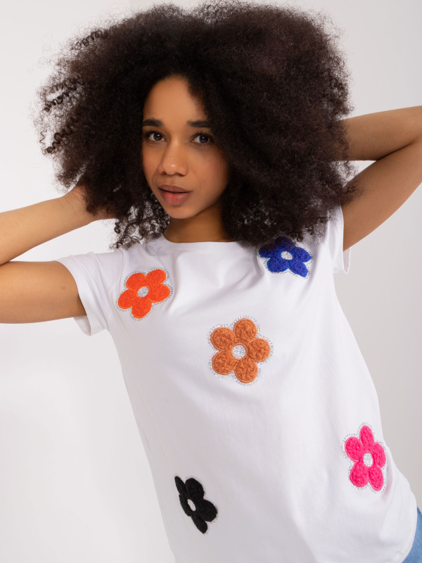 BASIC FEEL GOOD Dámské triko -RV-BZ-9622.20X Barva: Bílá, Velikost: L/XL