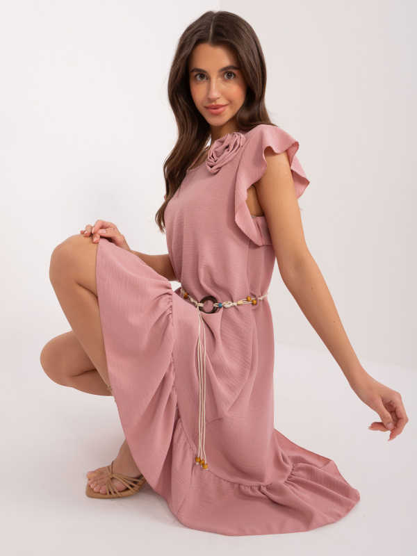 DHJ SK 8921 šaty.98 růžová jedna velikost