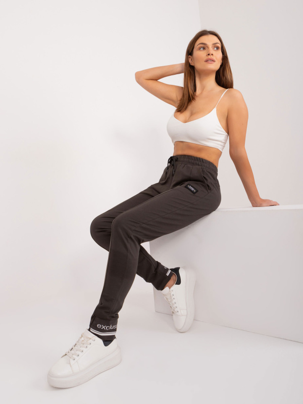 Tepláky RV DR 8242.81 tmavá khaki S