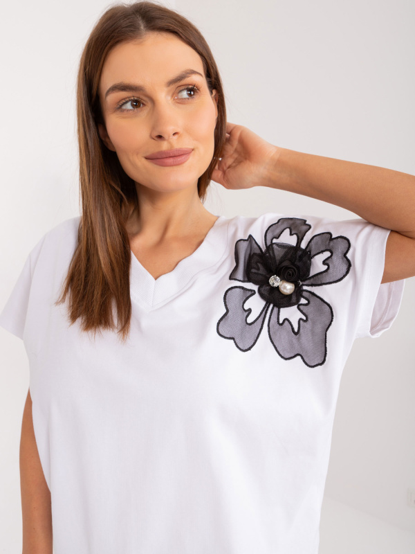 BASIC FEEL GOOD Dámské tričko RV-BZ-9665.56 Barva: Bílá, Velikost: S/M