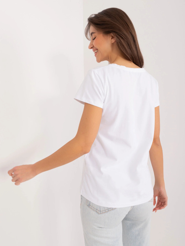 BASIC FEEL GOOD Trička -RV-TS-9666.05X Barva: Bílá, Velikost: S/M