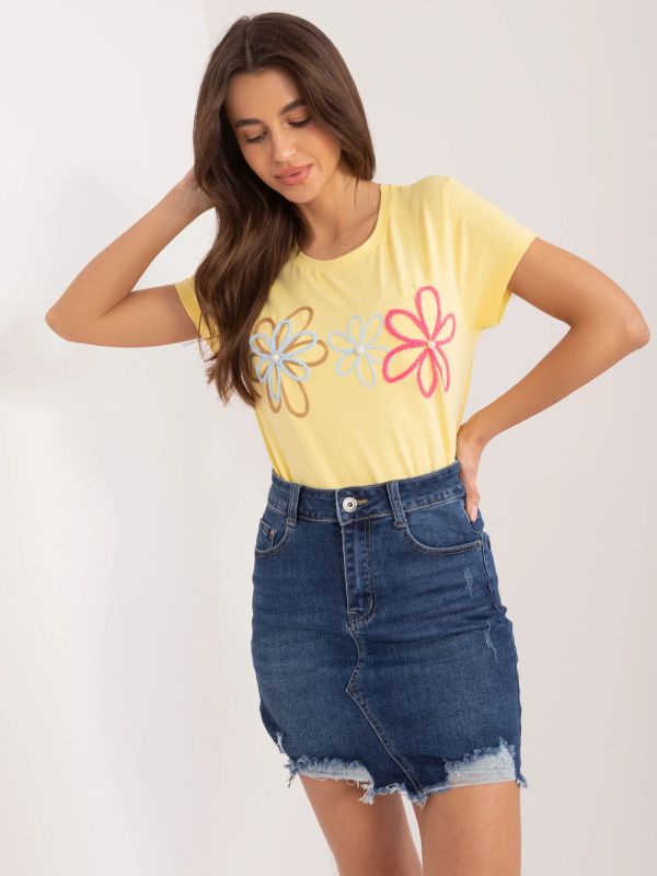 BASIC FEEL GOOD Triko -RV-TS-9648.98 Barva: Žlutá, Velikost: S/M