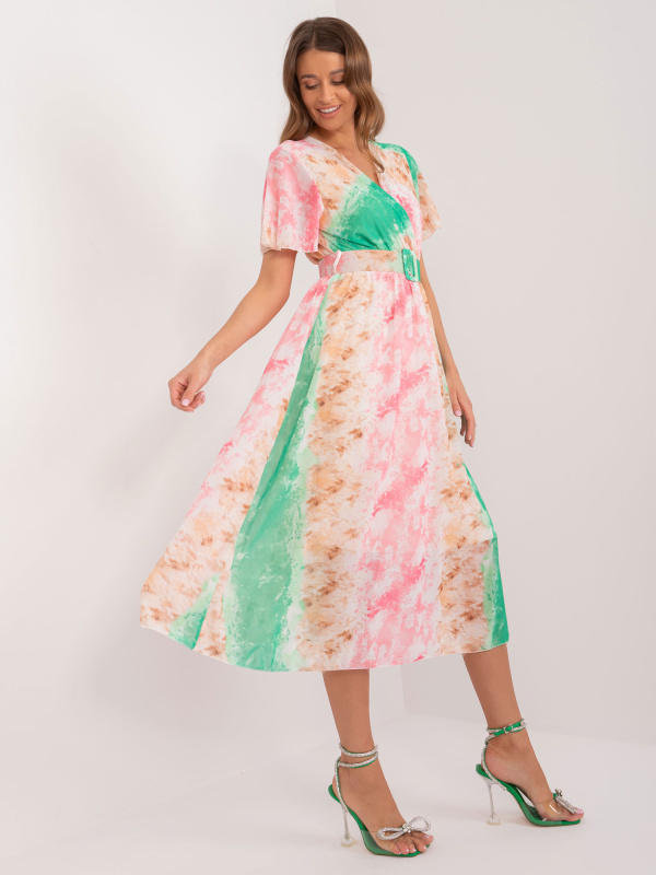 Šaty DHJ SK 15967 2.86 světle růžová jedna velikost