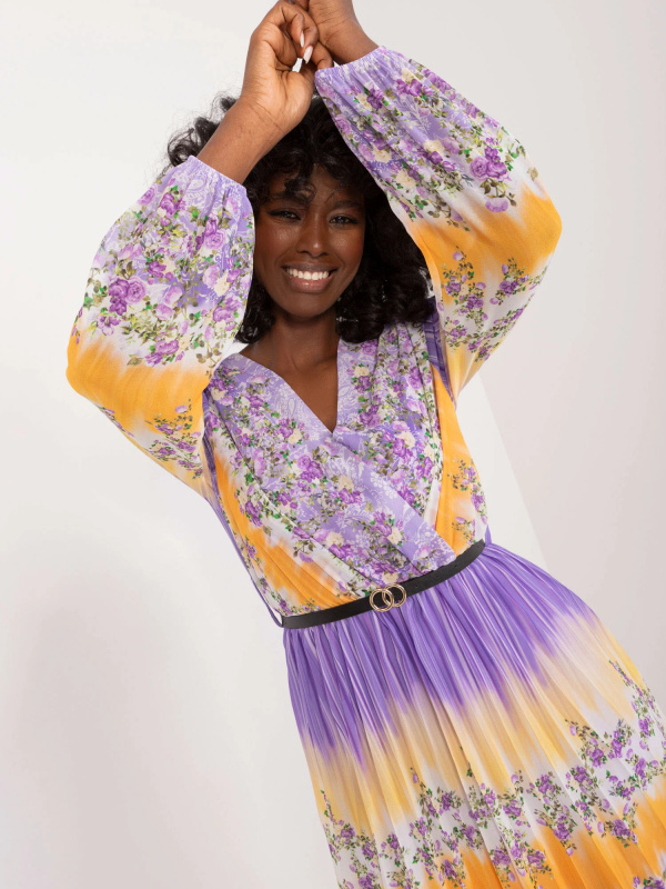 Šaty DHJ-SK-10201-1.85 ITALY MODA Barva: Fialová, Velikost: UNI