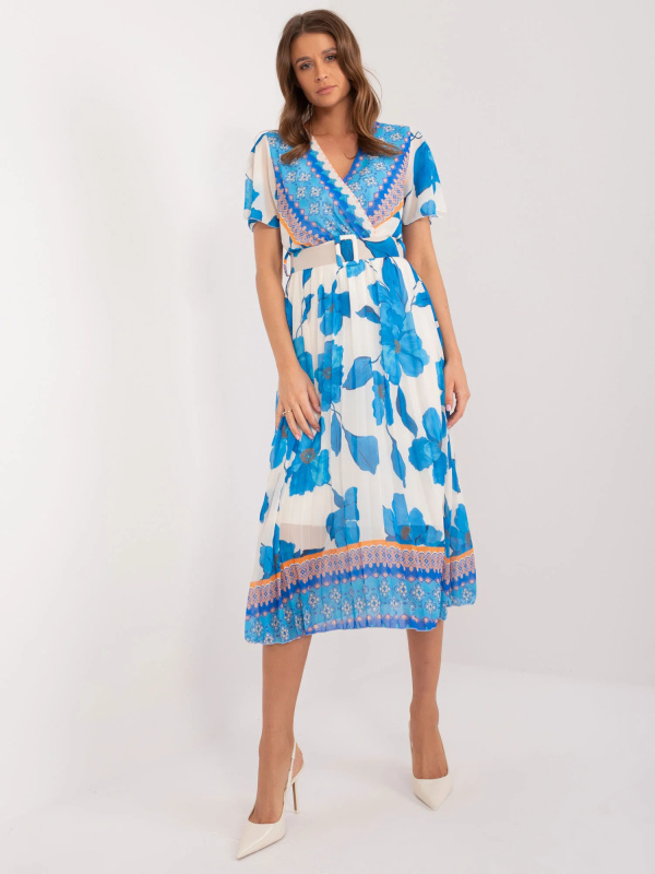 Šaty DHJ-SK-11331-5.19 ITALY MODA Barva: Modrá, Velikost: UNI