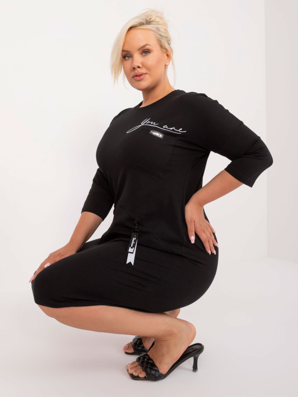 Šaty Plus size RV-TU-9544.83 RELEVANCE Barva: Tělová, Velikost: UNI