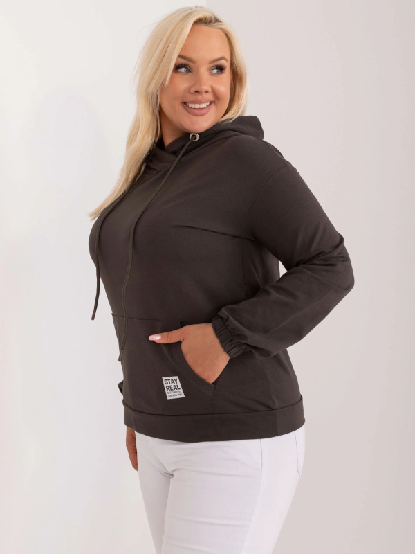 Mikina RV BL 8655 1.13X tmavá khaki jedna velikost