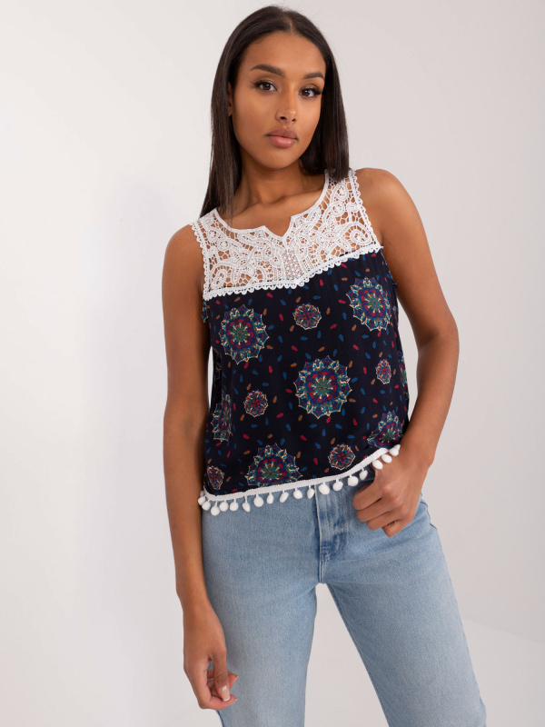 Dámský top AT-TP-22501B.01X Factory Price Barva: Bílá, Velikost: M/L